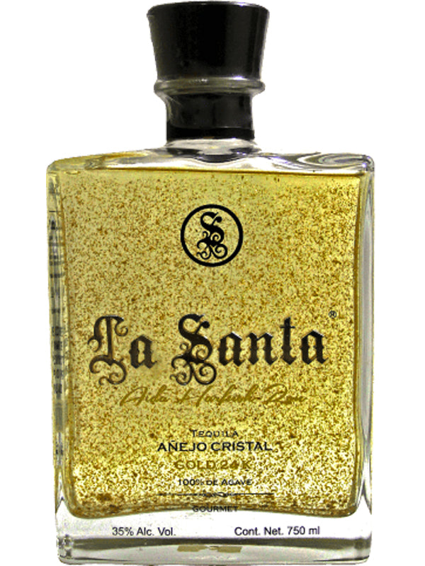 La Santa Anejo Cristal Gold 24k Tequila