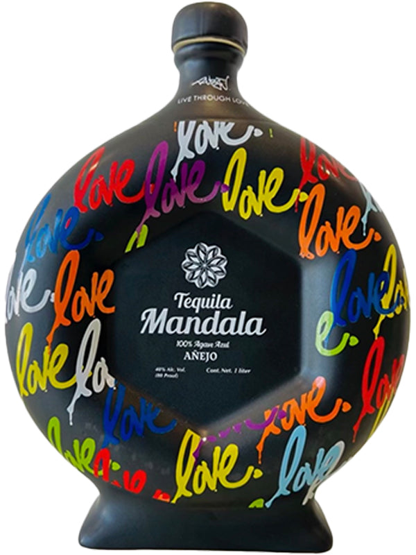 Mandala Limited Edition Ceramic 'Live Through Love' Anejo Tequila
