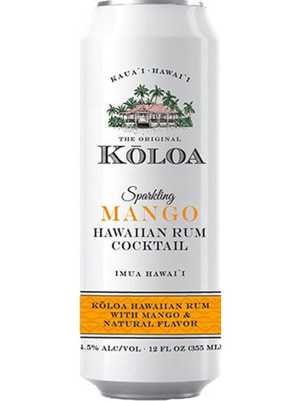 Koloa Sparkling Mango Hawaiian Rum Cocktail