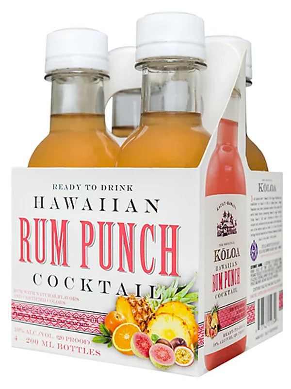 Koloa Hawaiian Rum Punch Cocktail 4-Pack