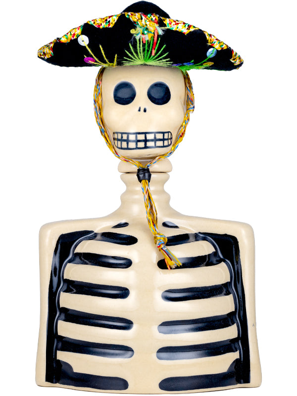 Los Azulejos Skelly Anejo Tequila Mariachi