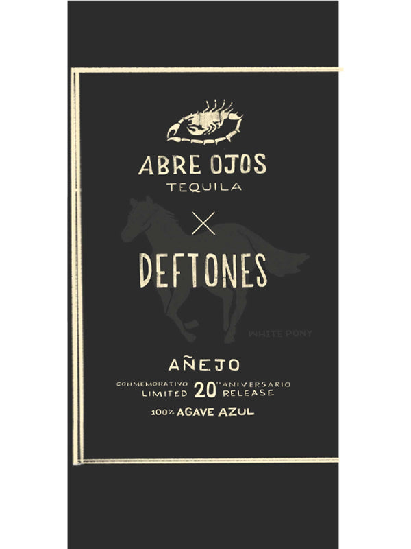 Abre Ojos x Deftones 20th Anniversary White Pony Limited Edition Anejo Tequila