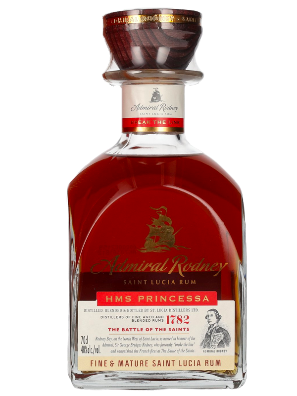 Admiral Rodney HMS Princessa Saint Lucia Rum