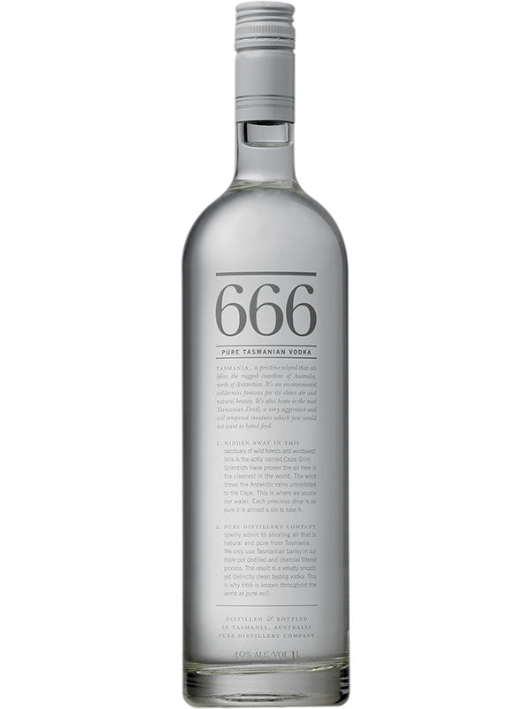 666 Pure Tasmanian Vodka