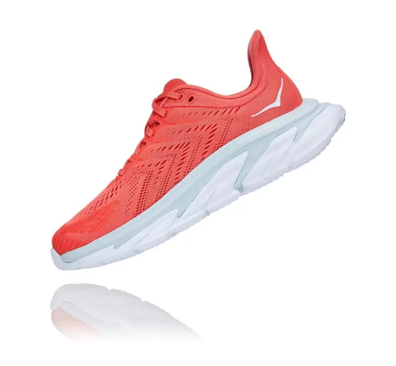 Women's Clifton Edge Hot Coral / White