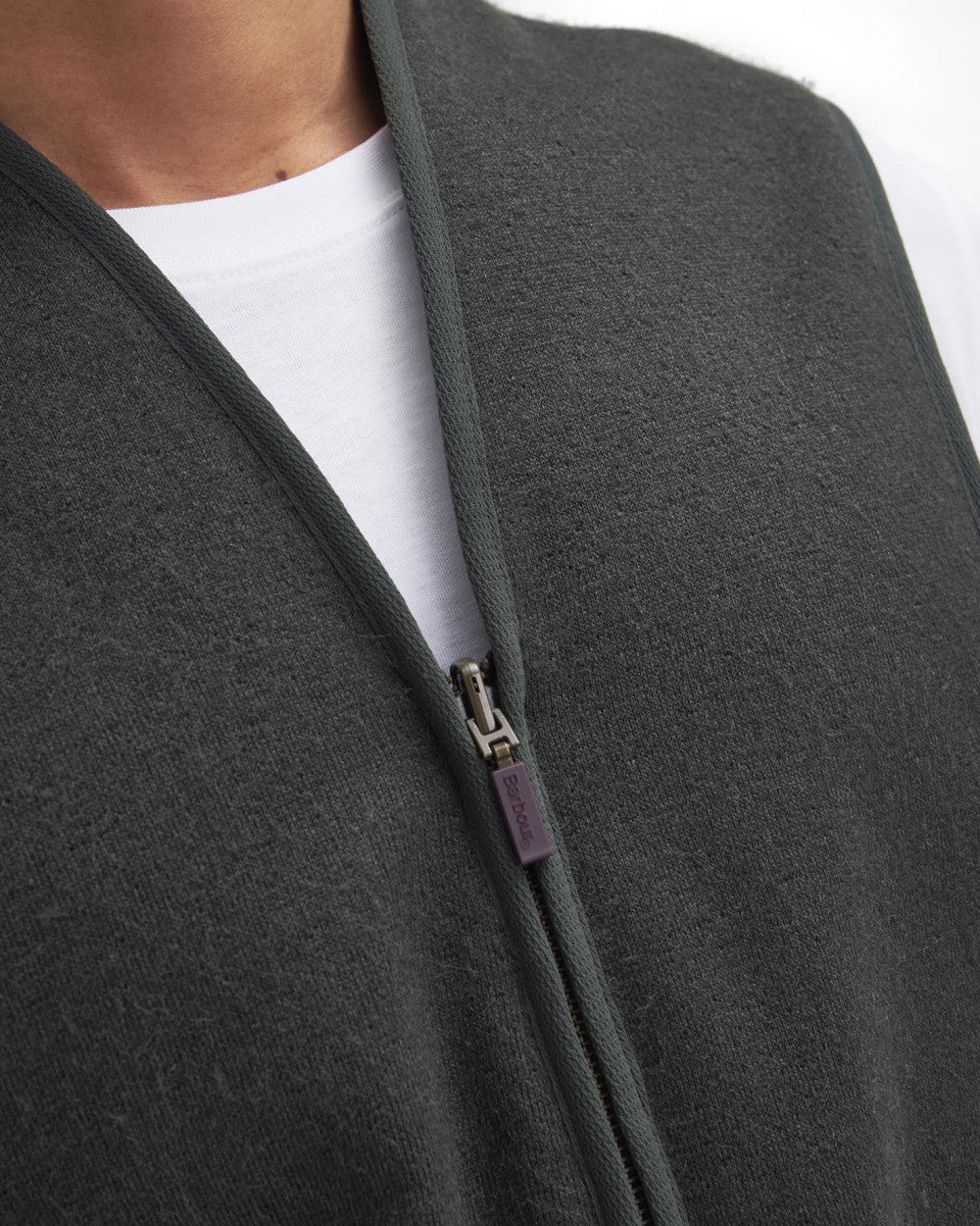Barbour Warm Pile Waistcoat Zip-in Liner Sage