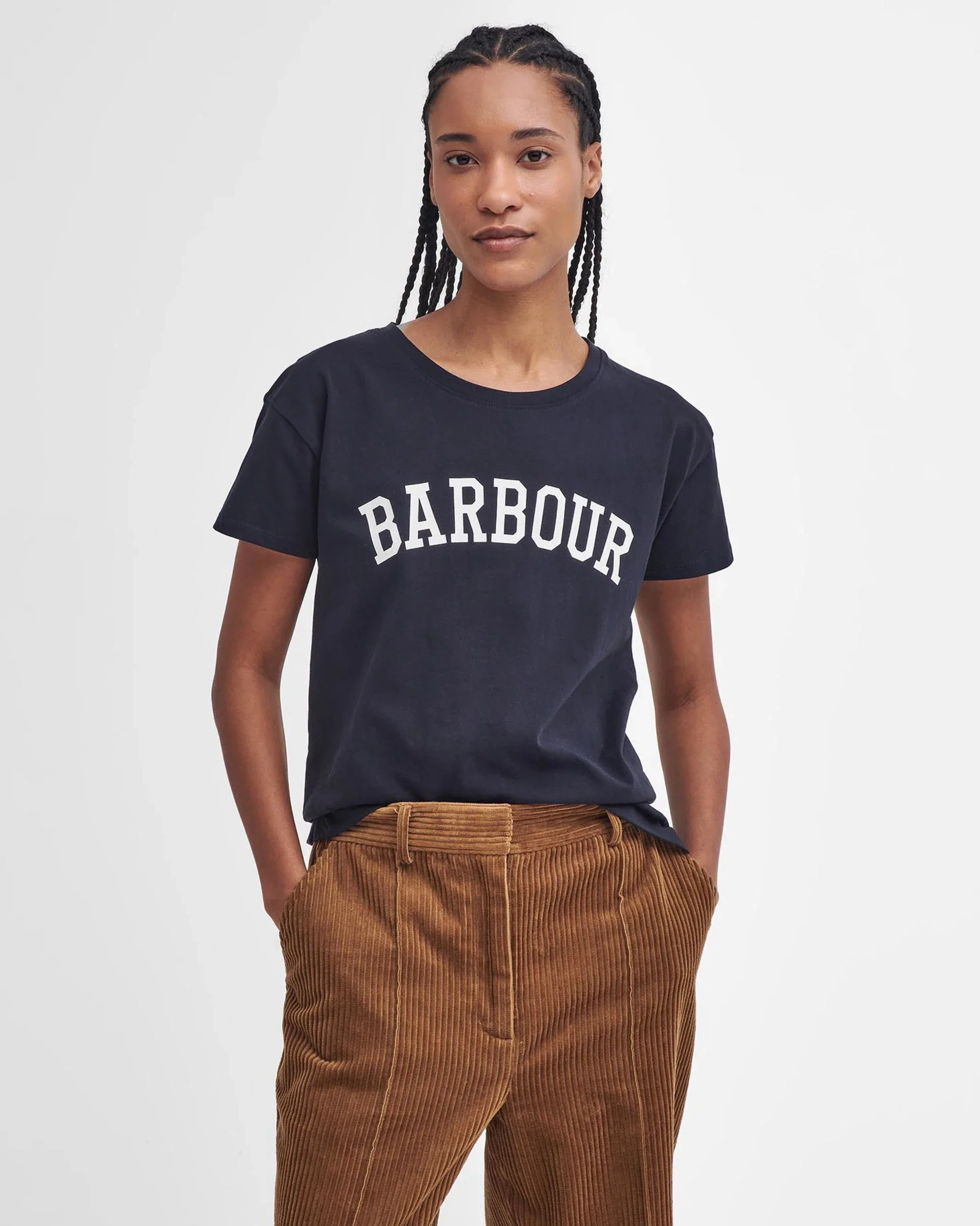 Barbour Northumberland Classic T-Shirt Navy/White