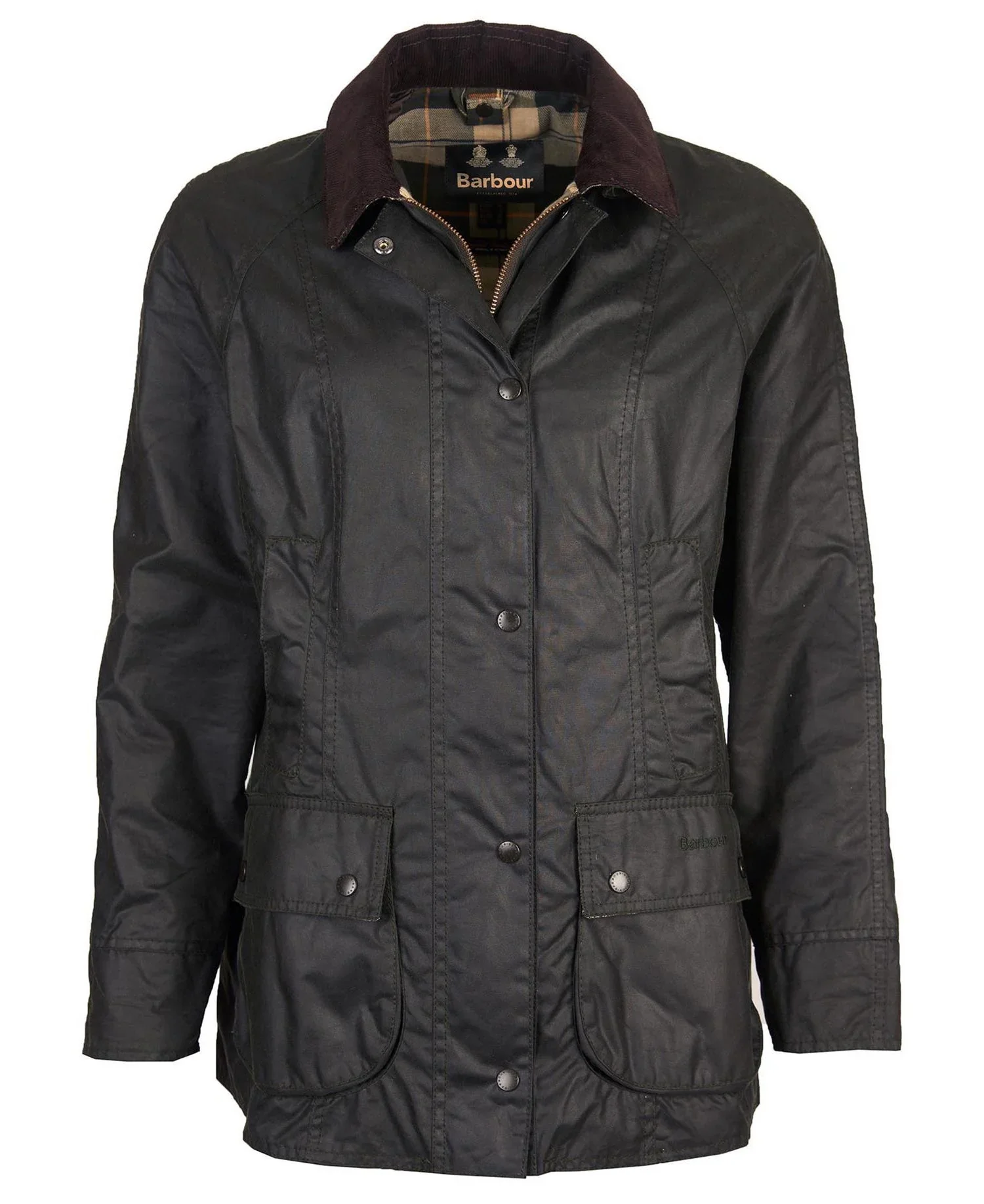 Barbour Beadnell Wax Jacket Sage