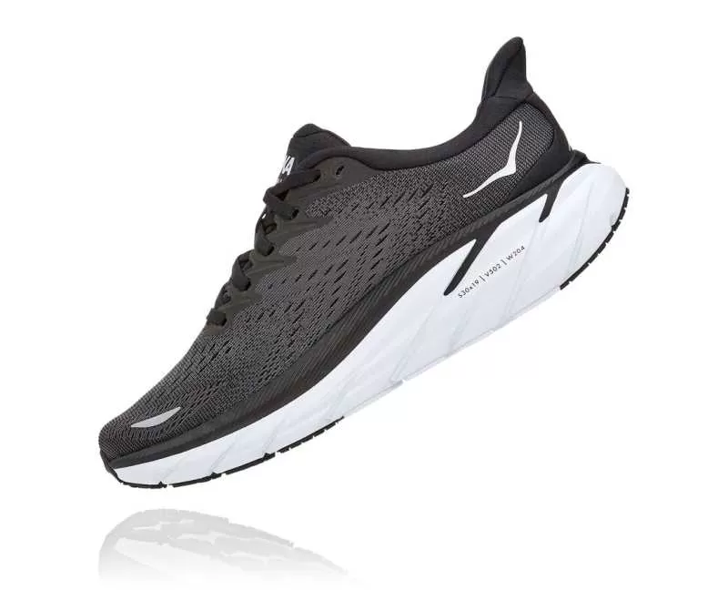 Women's Clifton 8 BLACK / WHITE