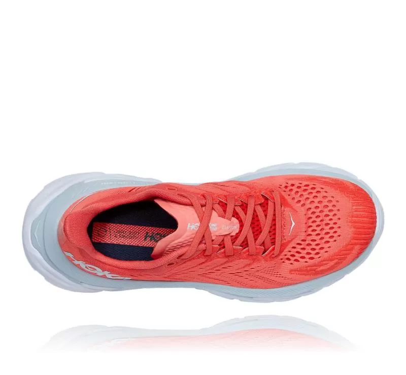 Women's Clifton Edge Hot Coral / White