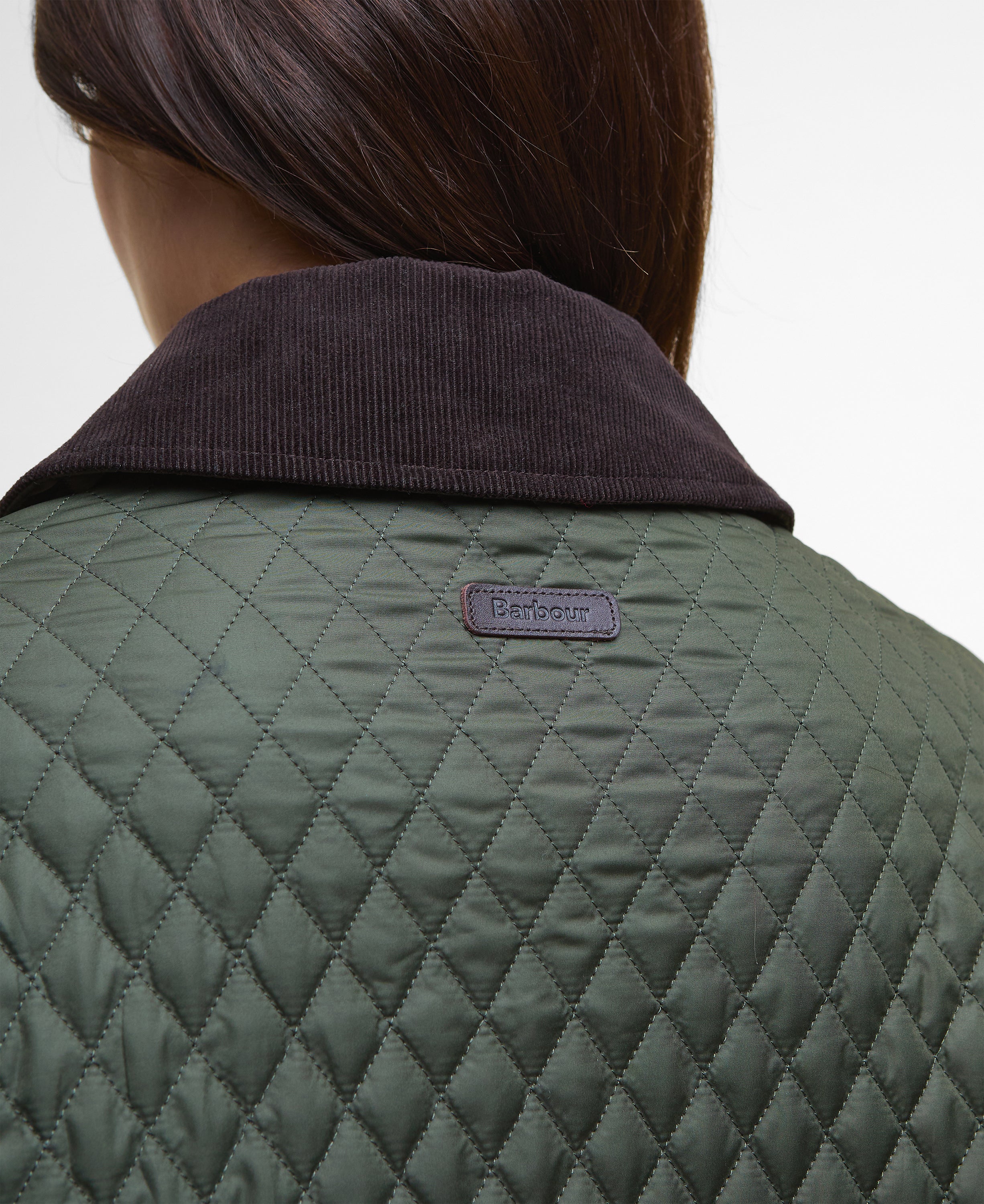Barbour Oakham Quilted Cape- Olive