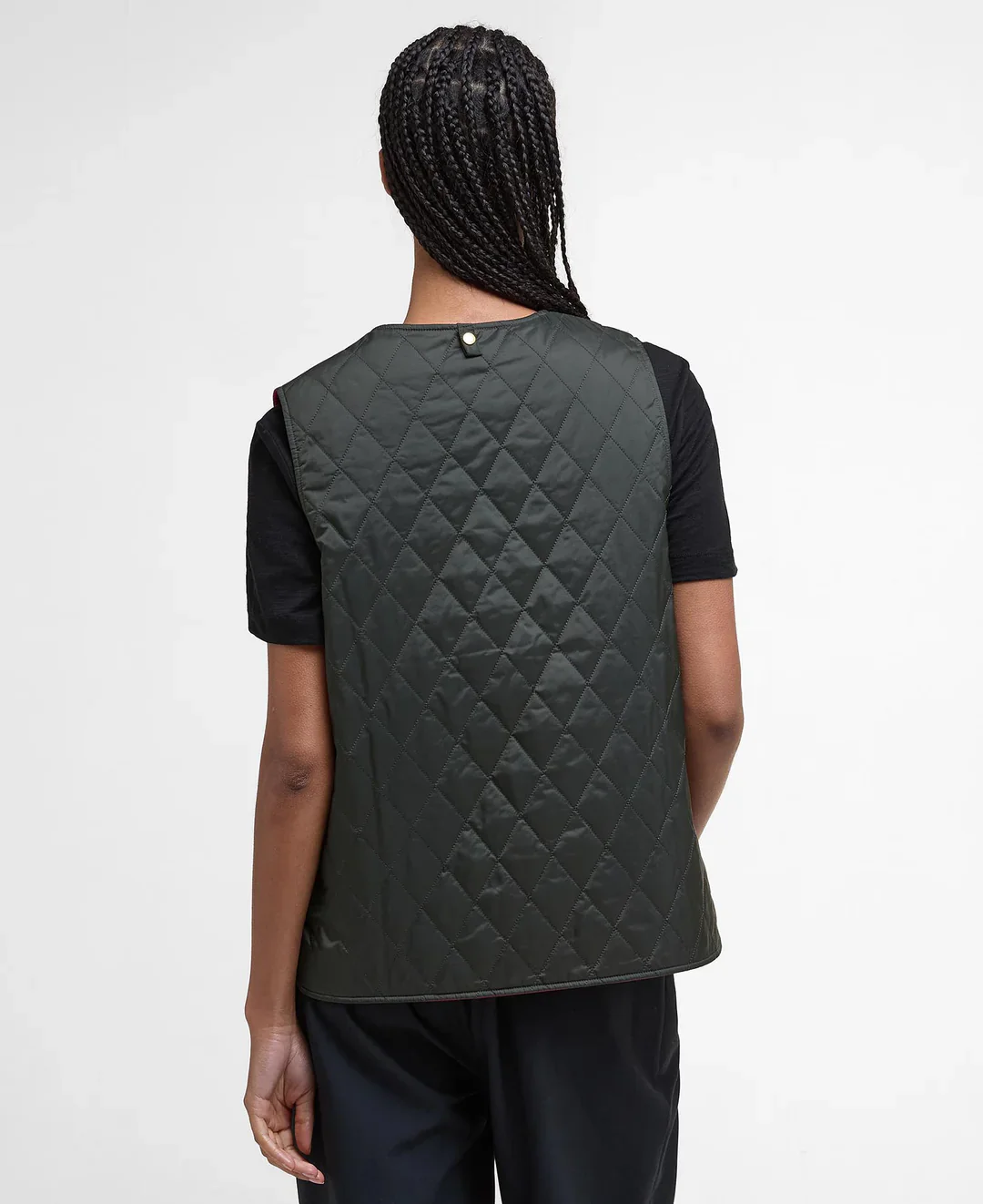 My Barbour Reversible Liner-Sage/Zeni Pink