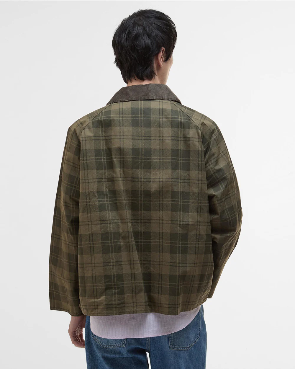 Barbour Transport Olive Check Cotton Casual Jacket
