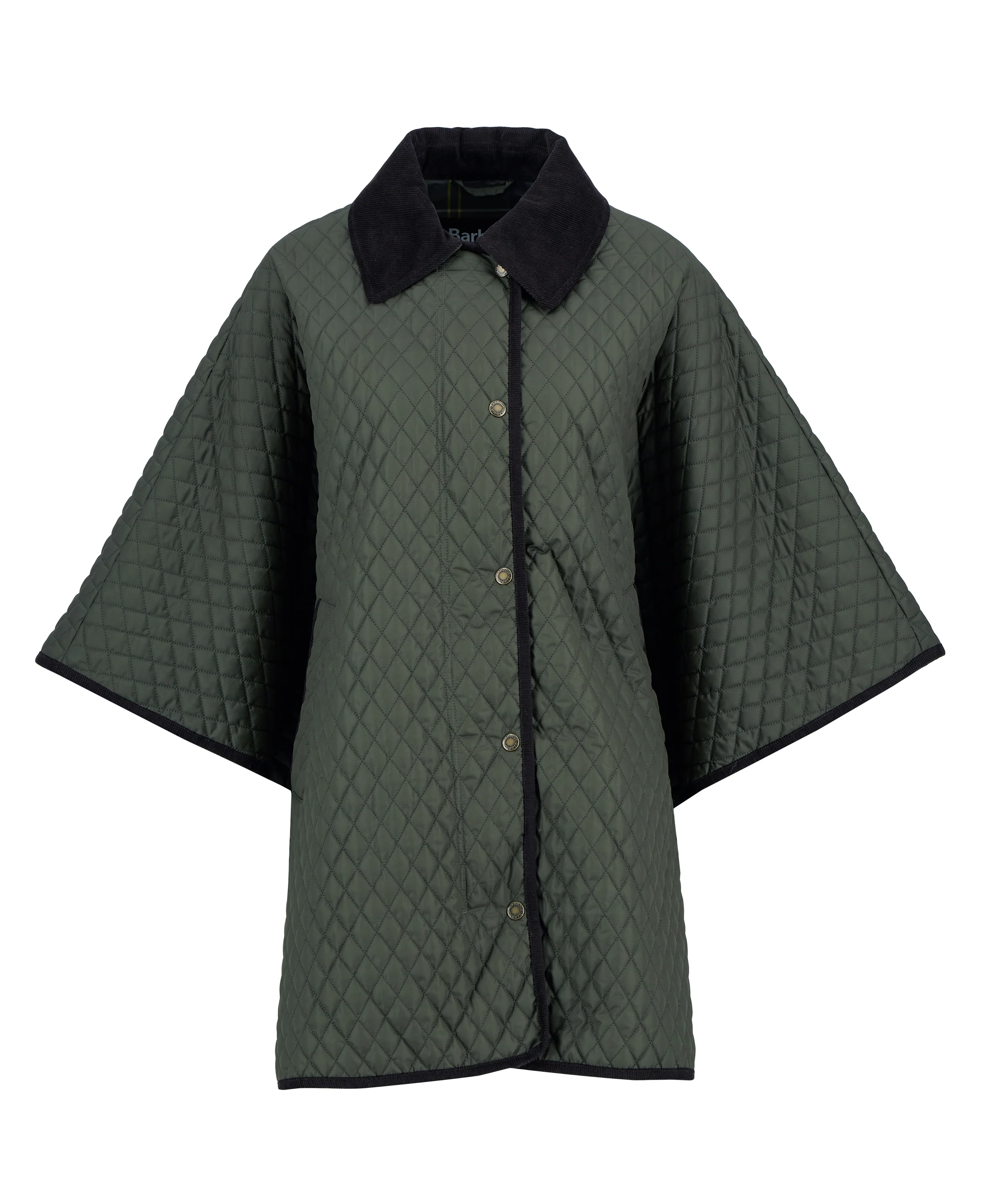 Barbour Oakham Quilted Cape- Olive