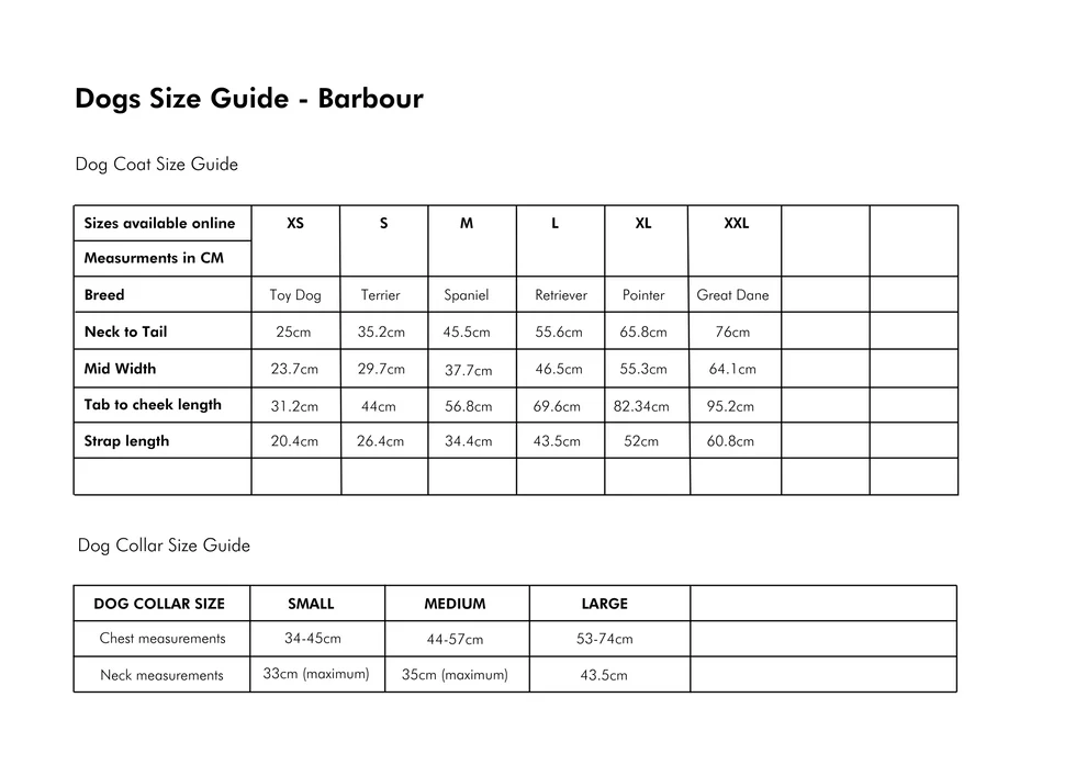 Barbour Wax Dog Coat