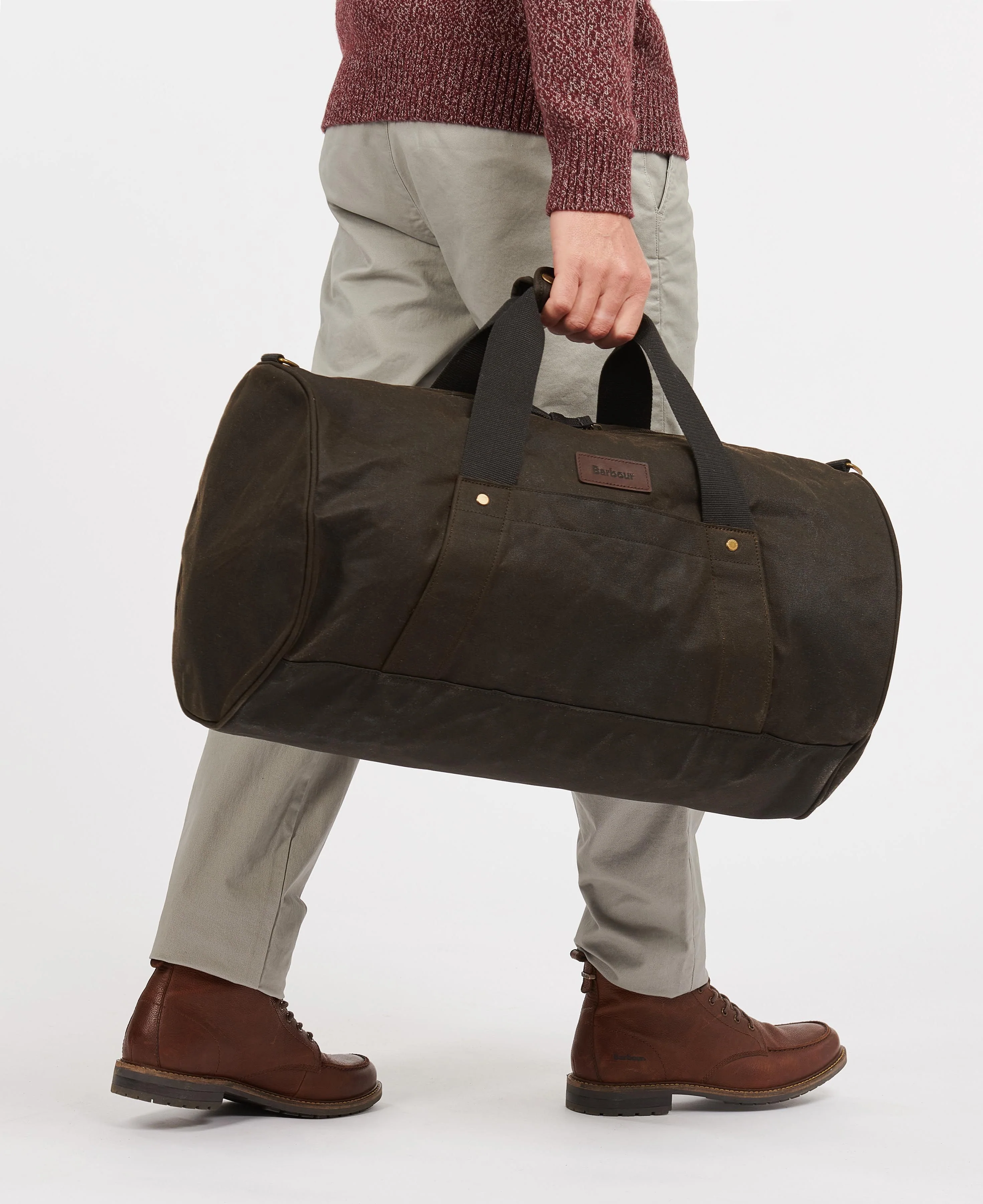 Barbour Explorer Wax Duffle Bag Olive